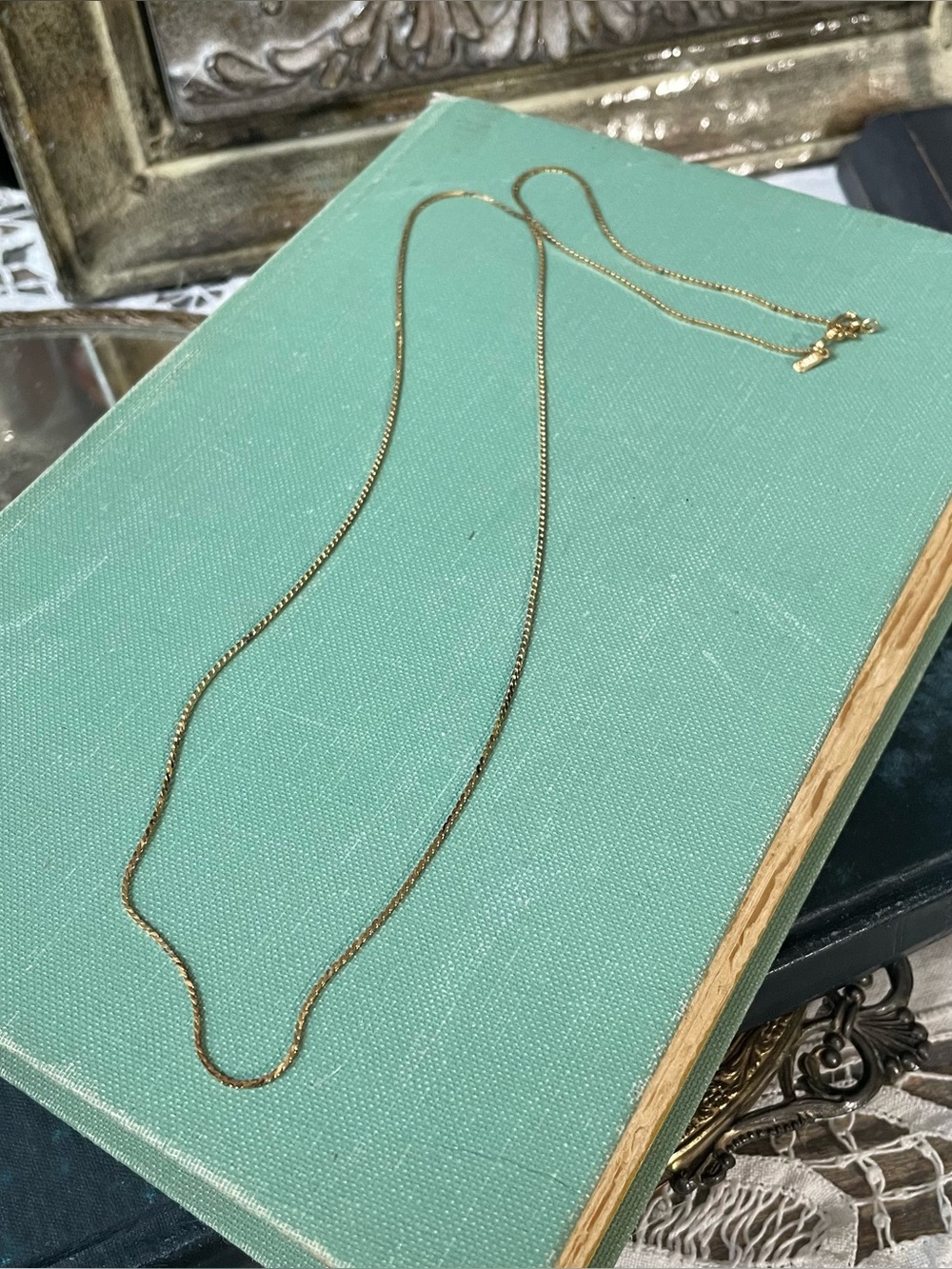 Vintage Monet gold chain necklace